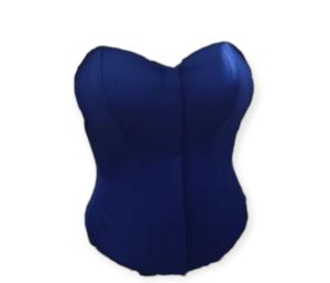 Kamisol Ala Kita Dalaman Khusus Kebaya 12-16 Tulang Resleting Depan Kualitas Butik Warna Biru Bca Berbagai Ukuran