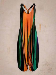 Womens Multicolor Sports Casual Jumpsuit Multicolor Athleisure Jumpsuit