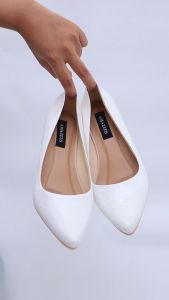 Amazeus MEYER Sepatu Kerja Wanita 5CM Glossy High Heels Pantopel