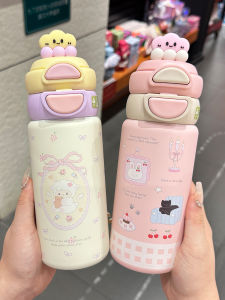 Cốc Nước Bằng Thép Không Gỉ 316 Cho Trẻ Em Cốc Nước Bằng Nhựa PP Cốc Nước Giữ Nhiệt Cho Học Sinh Đi Học Cốc Nước Hai Lỗ Hình Quả Táo