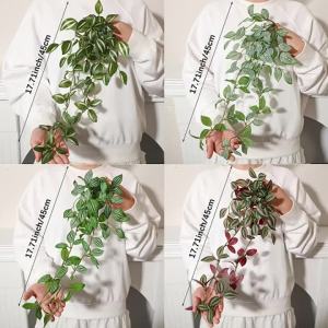 Cây Treo Nhân Tạo XIYA FLOWER - Cây Giả Zebrina Peperomia Fittonia Chất Liệu PE Trang Trí Nhà Cửa Vườn Phong Cách Bonsai Cây Treo Ngoài Trời
