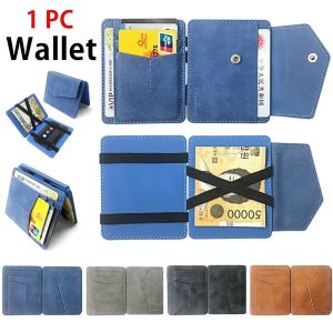 Super Magic Card Holder Male Card Holders Matte Leather Slim Credit Card Case Men Business Cards Cover