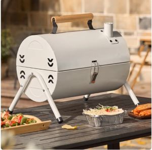 Foldable Charcoal Grill Chimney Stove BBQ Smoking Outdoor Camping Separate Charcoals Tray for Easy Cleaning