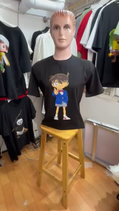 Kaos Pria Model Terkini Trending Motif 3D Bahan katun 24s Conan You H0634