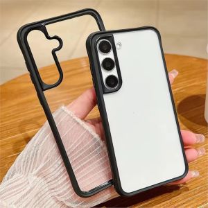 Luxury Transparent Clear Shockproof Phone Case For Samsung A57 A37 A07 A17 A56 A55 A36 A26 A25 A16 A06 Matte Acrylic TPU Cover