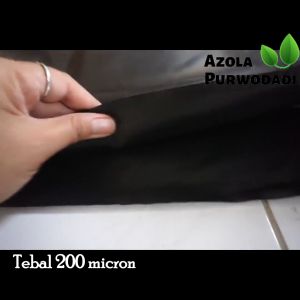 Plastik HDPE Geomembran 200 micron 4 x 60 meter untuk kolam / tambak
