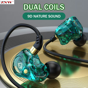 ZNW 2025 Newly Upgraded Wired Headset HD Sound Quality Ultra-Clear Call Headphone Fit Ergonomic Design In-Ear Comfort Headphones Gaming Low Delay Earphone Sport Noise-Canceling Earbuds.
