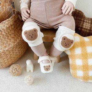 Baby Cartoon Kneepads Protector Toddler Leg Warmer Infant  Cotton Mesh Breathable Safety Crawling Knee Pad Kids Cushion Leggi