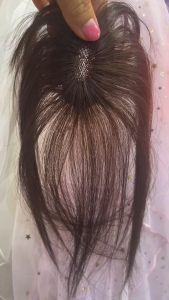 แผ่นปิดผมบางผมแท้ ทอมือผ้าสวิตซ์ยาว 25 cm หน้าม้ายาว สินค้าพร้อมส่งในไทย