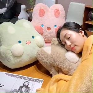 ตุ๊กตาหมอนผ้าห่ม เหล่าสัตว์น้อย แบบซูกมือได้ ((พร้อมส่ง)) หมอนขนาดใหญ่เก็บผ้าห่มได้ หนานุ่มมาก