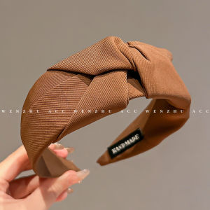 WENZHU | Vintage Style Elegance Wide Ribbon New Design Hairband