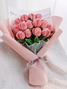 Handmade Tulip Bouquet DIY Kit Childrens Creative Craft Teachers Day Gift Qi Lu Festival Offering Easy to Follow Instructions