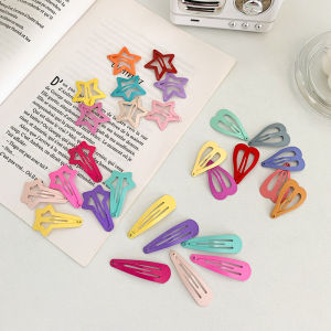 6 PCS Jepit Rambut Berwarna-warni Lucu Jepit Rambut Pentagram Jepit Rambut Cinta Hati Jepit Rambut Anak Manis Korea Jepit Rambut Bintang 🌷Waroomy