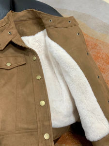 Fleece Lined Thick Short Womens Jacket
