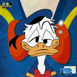 Creative Donald Duck Off-Center Head Cartoon Anime Personalized Sticker for Electric Motorcycle Car Decoration Reflective Cover-Up