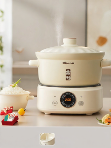 Bear | Fully Automatic Ceramic Cooking Pot For Stewing Soup And Porridge