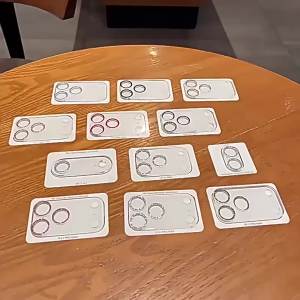 TAOYUNXI | 2 Miếng Phim Bảo Vệ Ống Kính Camera Kính Cường Lực Có Nhũ Pha Lê Bảo Vệ Toàn Diện Cho iPhone 13 16 17 11 12 Mini 14 Plus 15 Pro Max