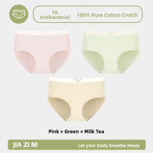 JIAZINI | Women Antibacterial 7A Cotton Briefs