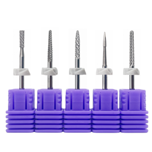 1Pcs Cuticle Bit Gel Remover Drill Bit Nail Clean Medium Grit Carbide for Electric Nail Drills Conical Manicure Tungsten Tools
