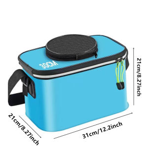 Multi functional portable fishing bucket fish box EVA thickened folding backpack fishing box fish protection bucket fish bucket