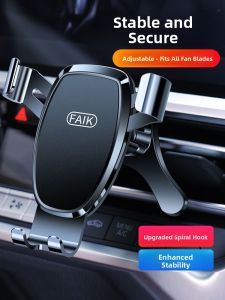 MONLEYTA | Car Vent Mount Phone Holder Navigation Special Fixed Multi-Function Gravity Modern Style Metal Sensation Shock Resistant