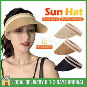 Straw Hats Women Sun Cap Sun Visor Hat Big Brim Woven Straw Hat UV Protection Outdoor Travel Caps for Women