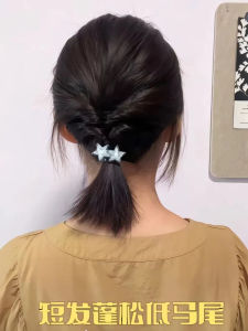 กิ๊บติดผมรูปดาวสีน้ำเงินสดช่วงฤดูร้อนสำหรับผู้หญิง กิ๊บติดผมด้านข้าง กิ๊บติดผมทรงปากเป็ด ใหม่ล่าสุด 2025 กิ๊บติดผม เครื่องประดับผม