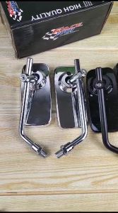 SPION KOTAK DAY CLASSIC MODEL DAYTONA HITAM CHROME SEMUA MOTOR