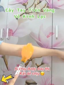 Dụng Cụ Bàn Tay Tiên Vàng Silicon Cao Cấp Vỗ Huyệt Cạo Gió Lưu Thông Khí Huyết