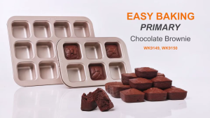 BHQ 6/12 Cups Non Stick Square Cake Mould Loyang Kek Empat Segi Bekas Kuih Raya Carbon Steel Baking Tray