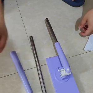 Dizo ไม้ถูพื้นหนีบผ้าเช็ด ในครัวเรือน อุปกรณ์ทำความสะอาดบนพื้น เช็ดกระจกที่สูง คลิปจับผ้าอัตโนมัติ หมุนได้ 360 องศา