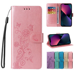 Flip Case For Samsung Galaxy A52 A52s A33 A53 A73 A22 M32 A32 A51 A71 M14 F14 M34 F34 M35 M54 S10 S9 S8 Plus Embossed Leather Wallet Card Holders Shock-resistent Phone Cover