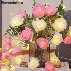 1.5/3M Roses String Lights Valentines Day Gifts Wrapping Rose Light Home Romantic Wedding Party DIY Crafts Decoration Supplies