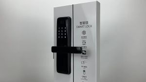 Kunci Pintu Digital Smart Fingerprint Hitam I Smart Doorlock I Gagang Kotak
