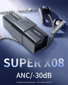 Supernova X08 ANC True Wireless Bluetooth 5.4 Earphone TWS intelligent noise reduction HIFI Audio