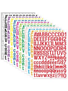 Waterproof 1-Inch Letter And Number Decal Stickers for Bullet Journal Holiday Greeting Cards Decoration English Word Stickers