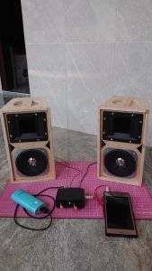 Box Line Array 4Inch Komplit speaker dan Tweeter Plus Spikon Mini Full Range Speaker Komputer