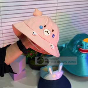 Goto Fedora Topi Anak Perempuan Laki Laki Bucket Visor Karakter Lucu