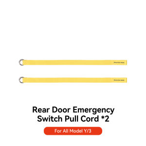 YZ For Tesla Model Y 2021-2025 Model 3 Y Highland Juniper Rear Door Emergencies Safety Pull Rope Emergency Handle Car Accessory