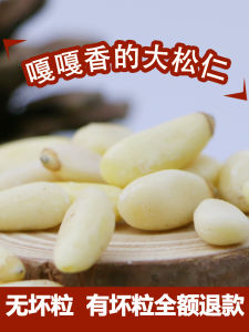 Sweet Home Pine Nut Kernel Large Particles Raw Pinenut Wild Red Pine Nuts New Goods Non-Huashan Kernel Original Flavor Pregnant Women 500G