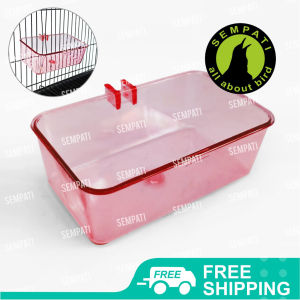 SEMPATI Cepuk Mandi Burung Wadah Mika Plastik Tebal Tempat Keramba Mandi Mini Burung Lovebird Kenari Murai Cucak Kacer Pleci