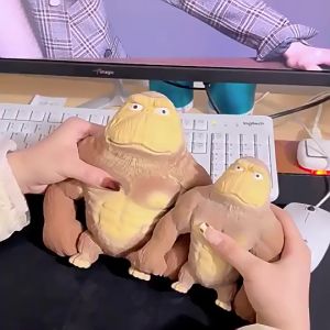 กอริลลายักษ์ยืด กอลิล่ายักษ์ยืด กอริลลาสกุชชี่ ของเล่นกอริลลา ของเล่นคลายเครียด ของเล่นบีบอัดสามารถยืดออกได