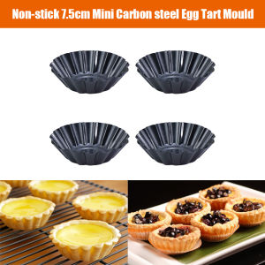 ถาดทาร์ตขนาดเล็กแม่พิมพ์ทาร์ต7.5ซม. พร้อมก้นถอดออกได้แม่พิมพ์ทาร์ตเล็กๆไม่ติดร่องสำหรับคัพเค้ก
