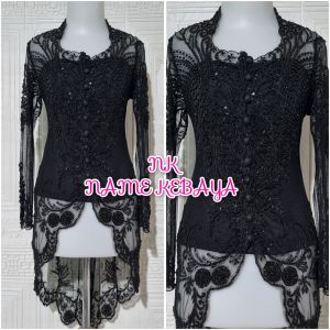 atasan kebaya pesta kebaya merak silver + longtorso