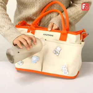 24H Ship Morandi Mommy Large Capacity BagWaterproof Multi-purpose backpack For WomenStylish Appearance Diaper bags