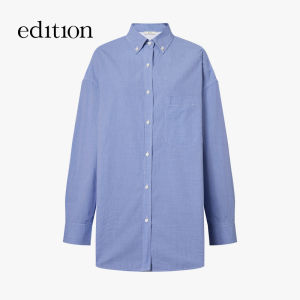 edition | Women New 2Ways Wear Plaid Cotton Shirt