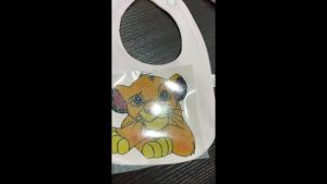 Disney | Baby bib cloth Pure cotton bib for chewing Double-layer anti-bite bib Saliva towel for feeding Cartoon feeding bib