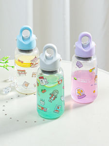 Revomax Ruihu Transparent Plastic Cup Coffee Cold Brew No Thread Portable Large Belly Water Cup for Women Summer Handy Cup