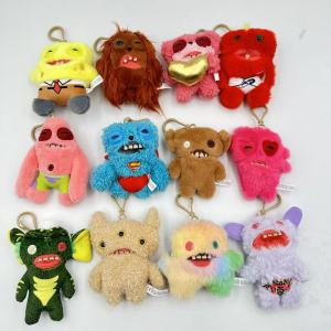 Fuggler Original Plush Keychain Toys Ugly Tooth Monster Skerchy Squirrel Mr Buttons Stuffed Doll Annoyed Alien Childrens Gift