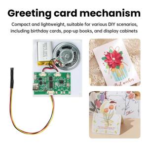 Mô-đun Thiệp Chúc Mừng Ghi Âm Tự Làm 8MB MP3 Sách Bật Lên Có Âm Thanh Hộp Quà Sáng Tạo Dành Cho Giáng Sinh Sinh Nhật Loại C